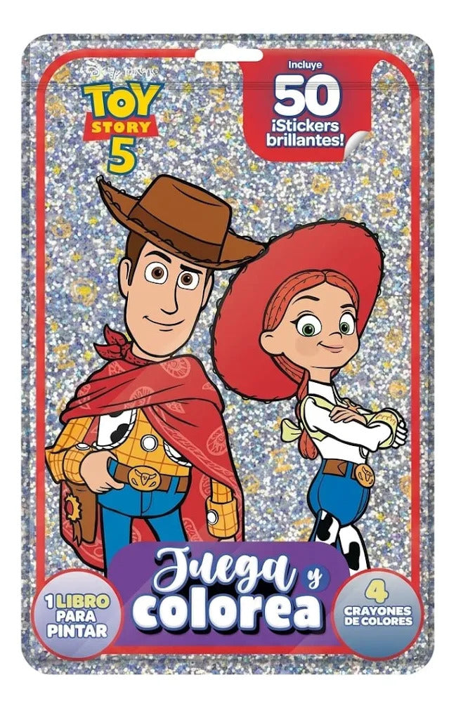 Libro Colorear Toy Story 5 + 4 Crayones