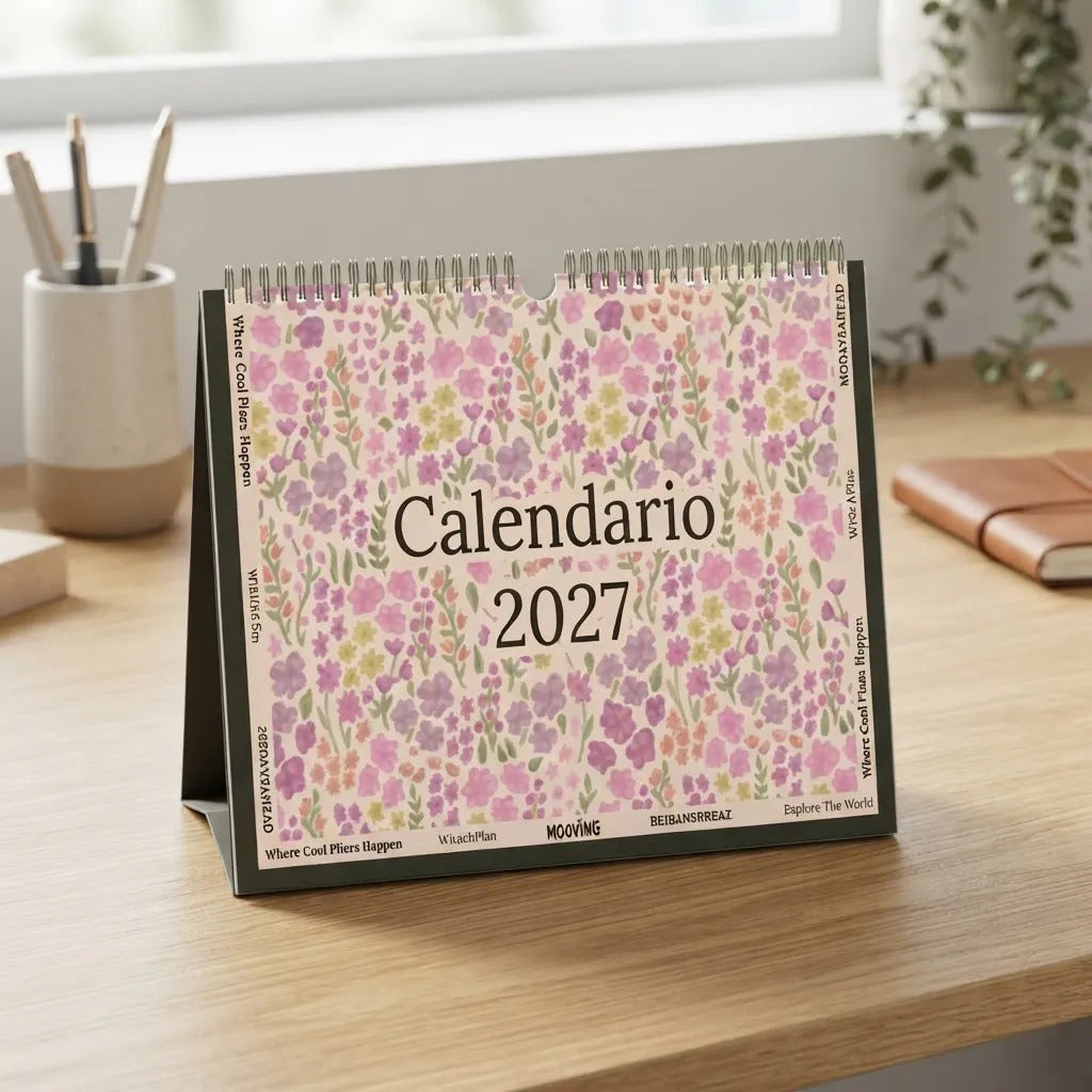 Calendario de Escritorio Mooving 2027 Boho