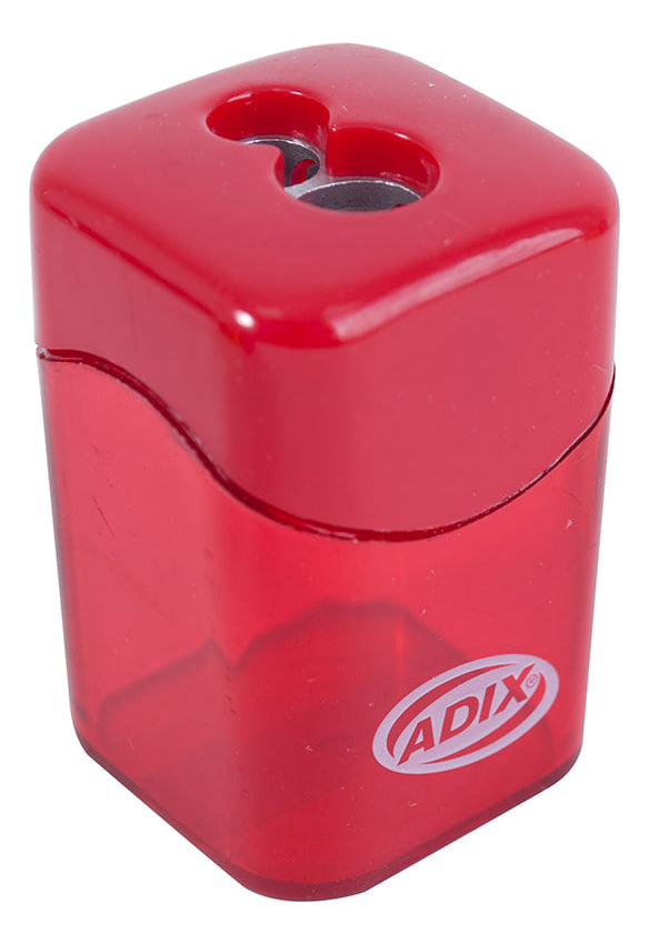 Sacapuntas Metálico Doble Con Depósito Plástico Translúcido Surtido