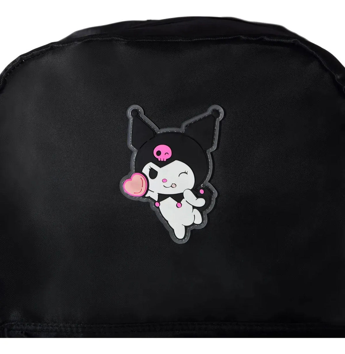 Mochila Kuromi Juvenil Negra con Bolsillo