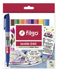 Marcador para Tela Filgo 040 Pack x10 Surtido
