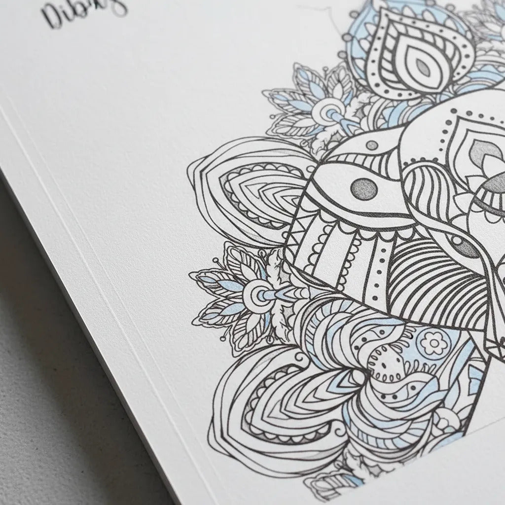 Libro para Colorear Mandala Animal Adix 50 Páginas