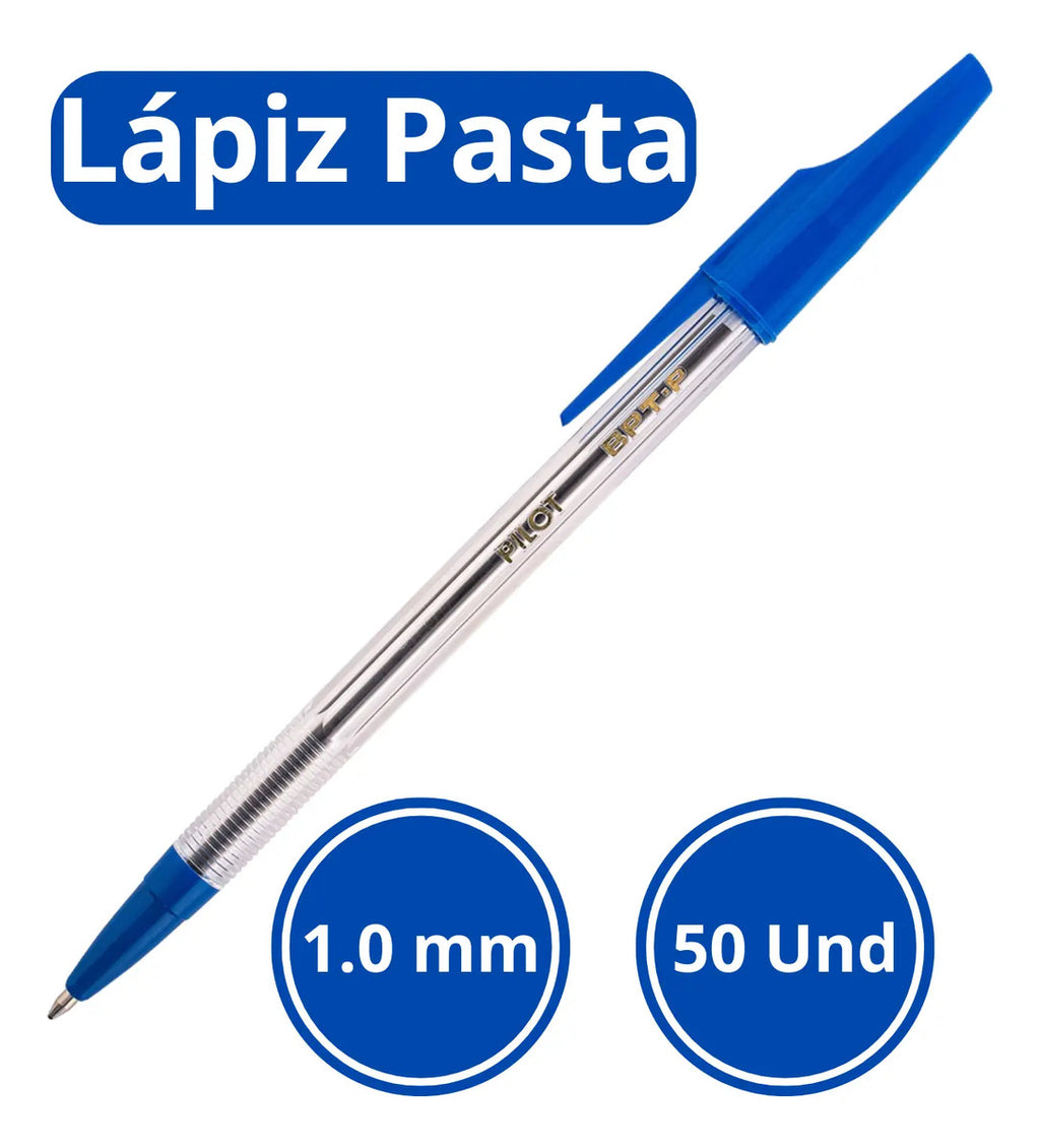 Caja 50 Bolígrafos Pilot Económicos Trazo 1mm