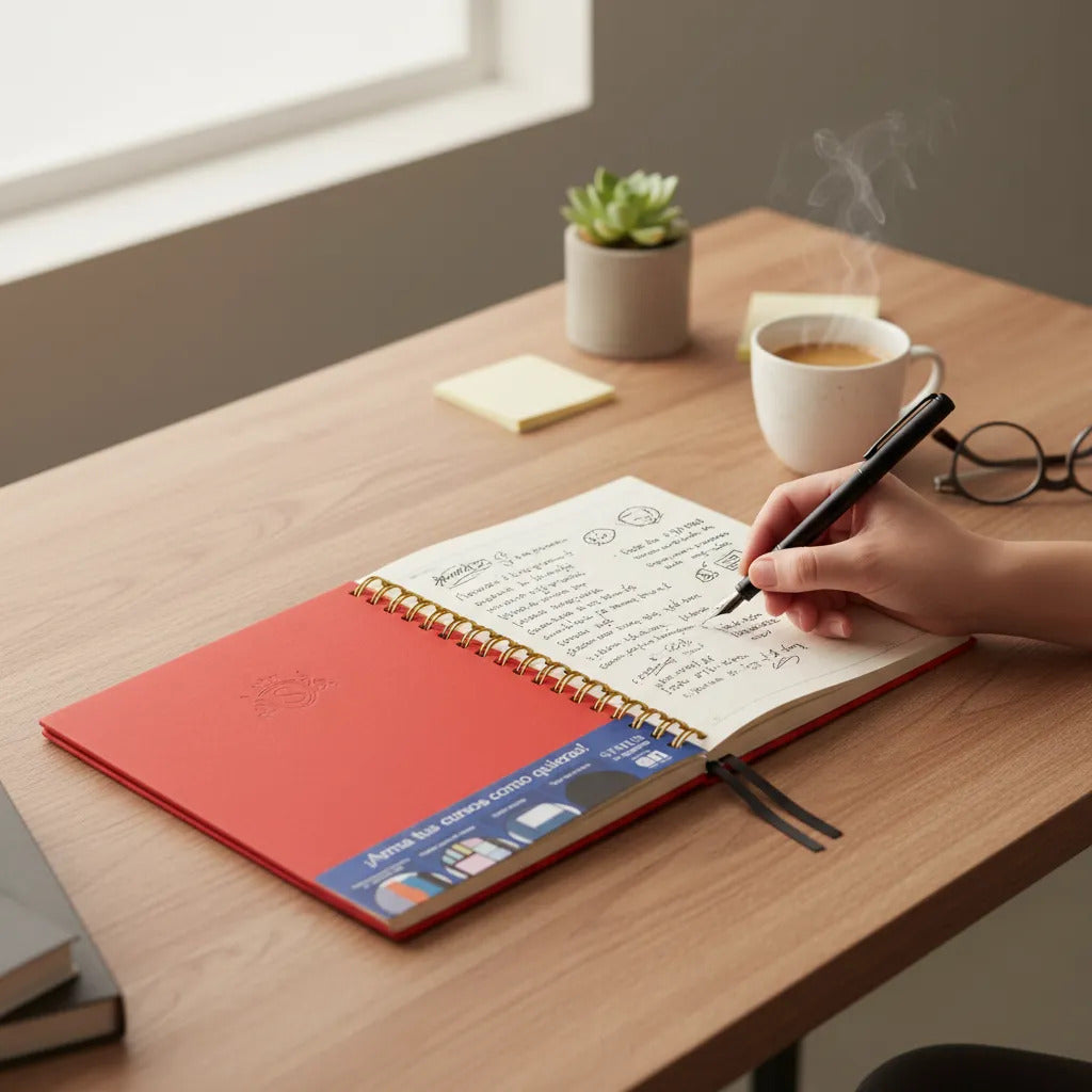 Cuaderno A5 Tapa Dura Dgnottas Cuadriculado