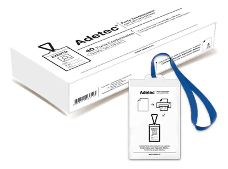 Set De 40 Porta Credenciales + Tarjetas Credencial 95x135mm