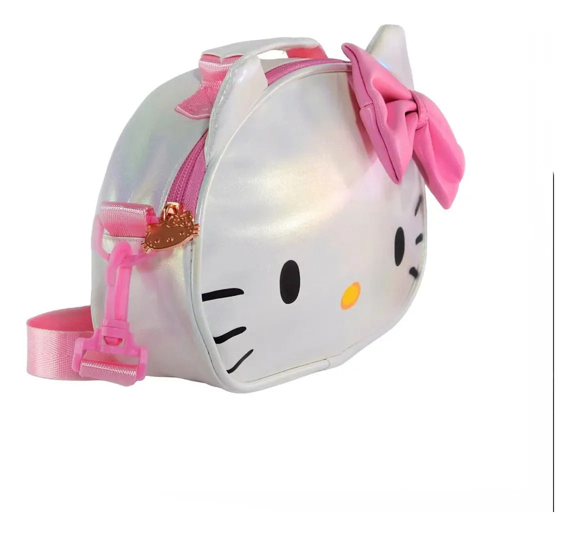 Bolso Cartera Hello Kitty Tornasol Brillo Kawaii