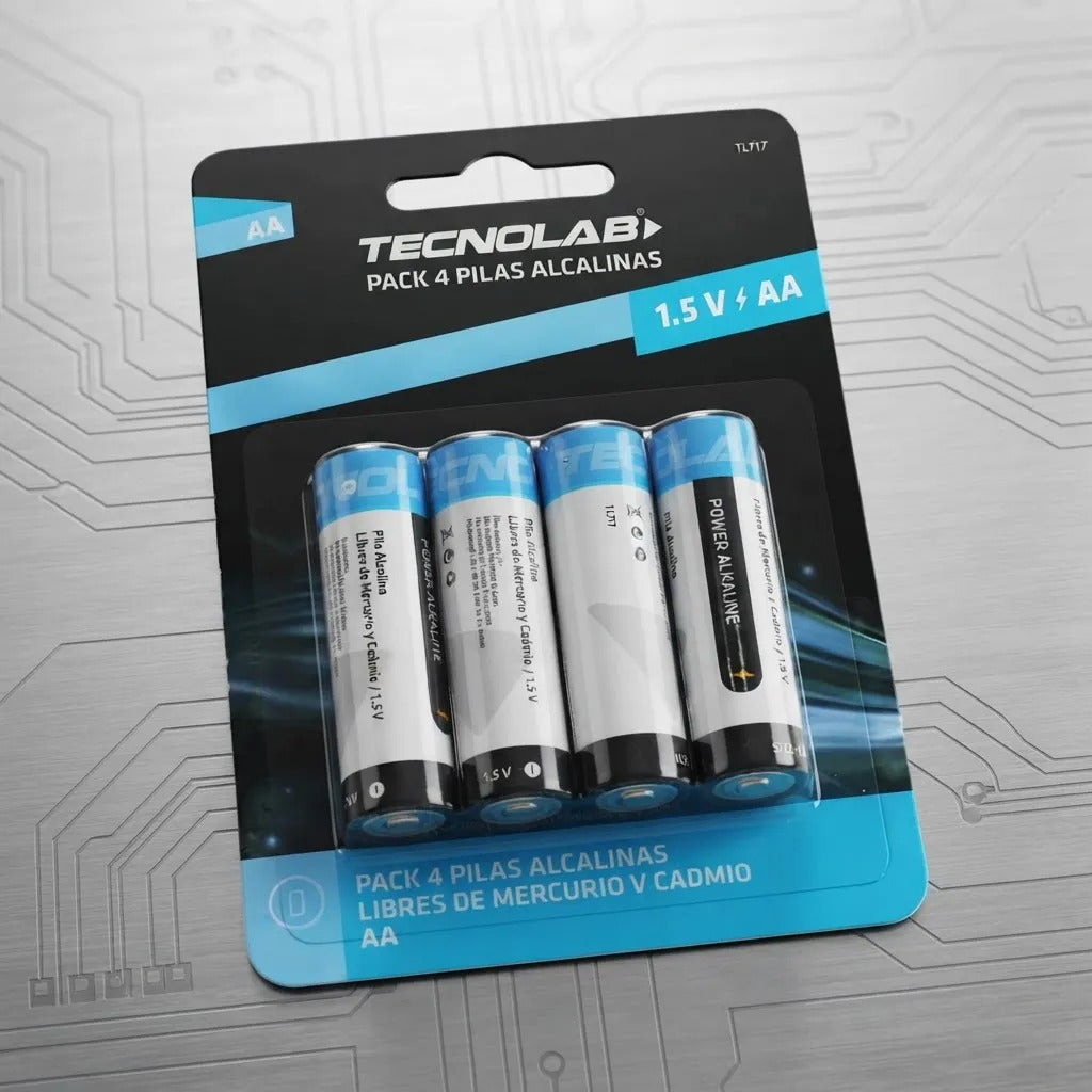 Pack 4 Pilas Tecnolab Alcalinas Aa  2950 Mah