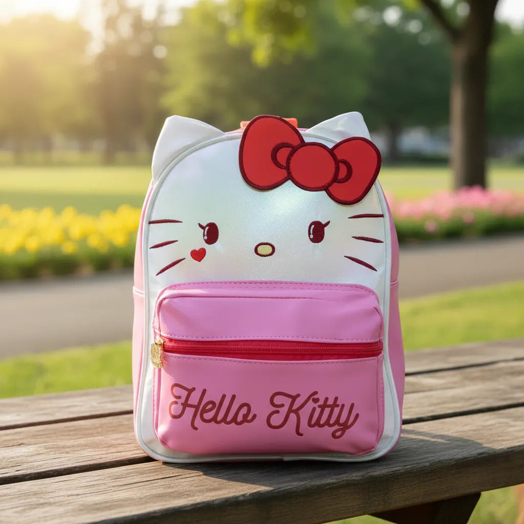 Mochila Escolar Hello Kitty Estampada 10L