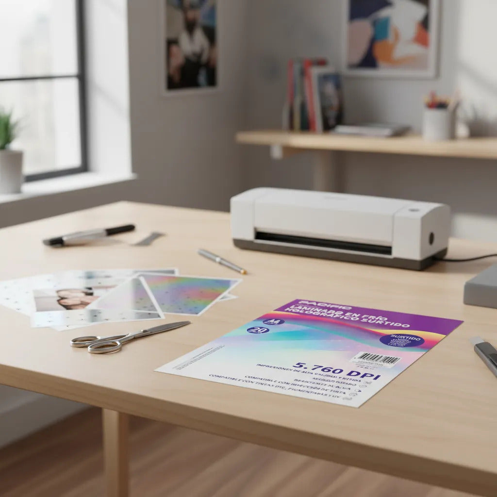 Laminado en Frío Holográfico A4 Diseños Surtidos