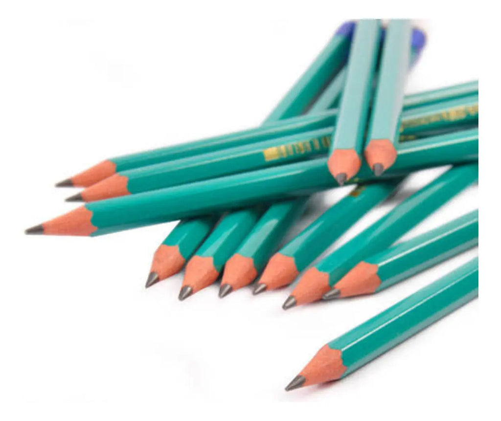 Lápiz Bic Evolution Hb 2 Con Goma 6 Unidades Trazo Negro