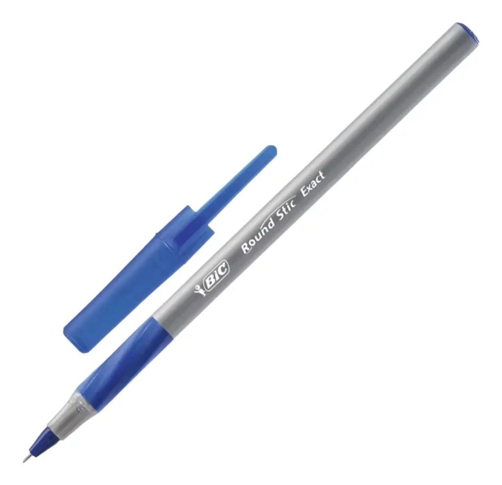 Lápiz Pasta Bic Round Stic Pack 4 Azules