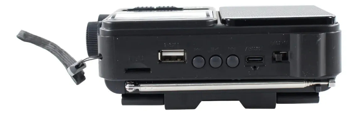 Radio Portátil Solar Tecnolab AM/FM/SW con Linterna