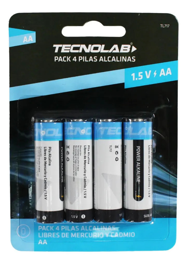 Pack 4 Pilas Tecnolab Alcalinas Aa  2950 Mah