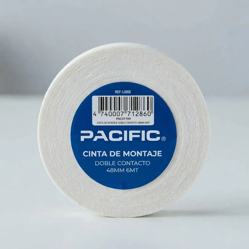 Cinta de Montaje Doble Contacto Pacific 48mm x 6m