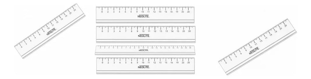 Regla Plástica 20cm Neolite Pack x6