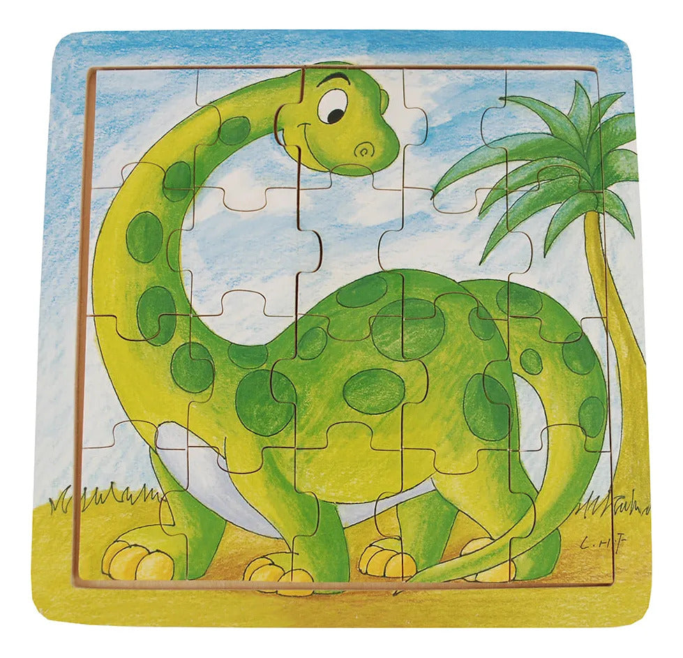 Puzzle de Madera Dinosaurio 20 Piezas Dactic