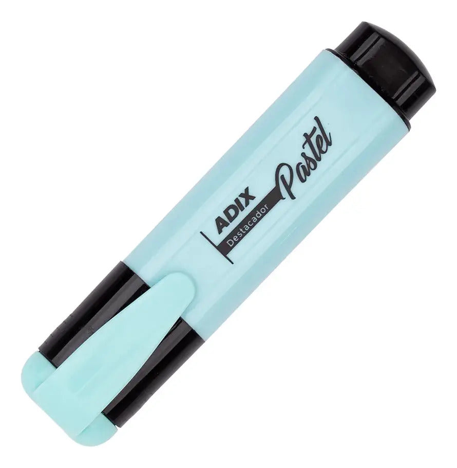 Destacadores Adix Biselados x6, Colores Pastel