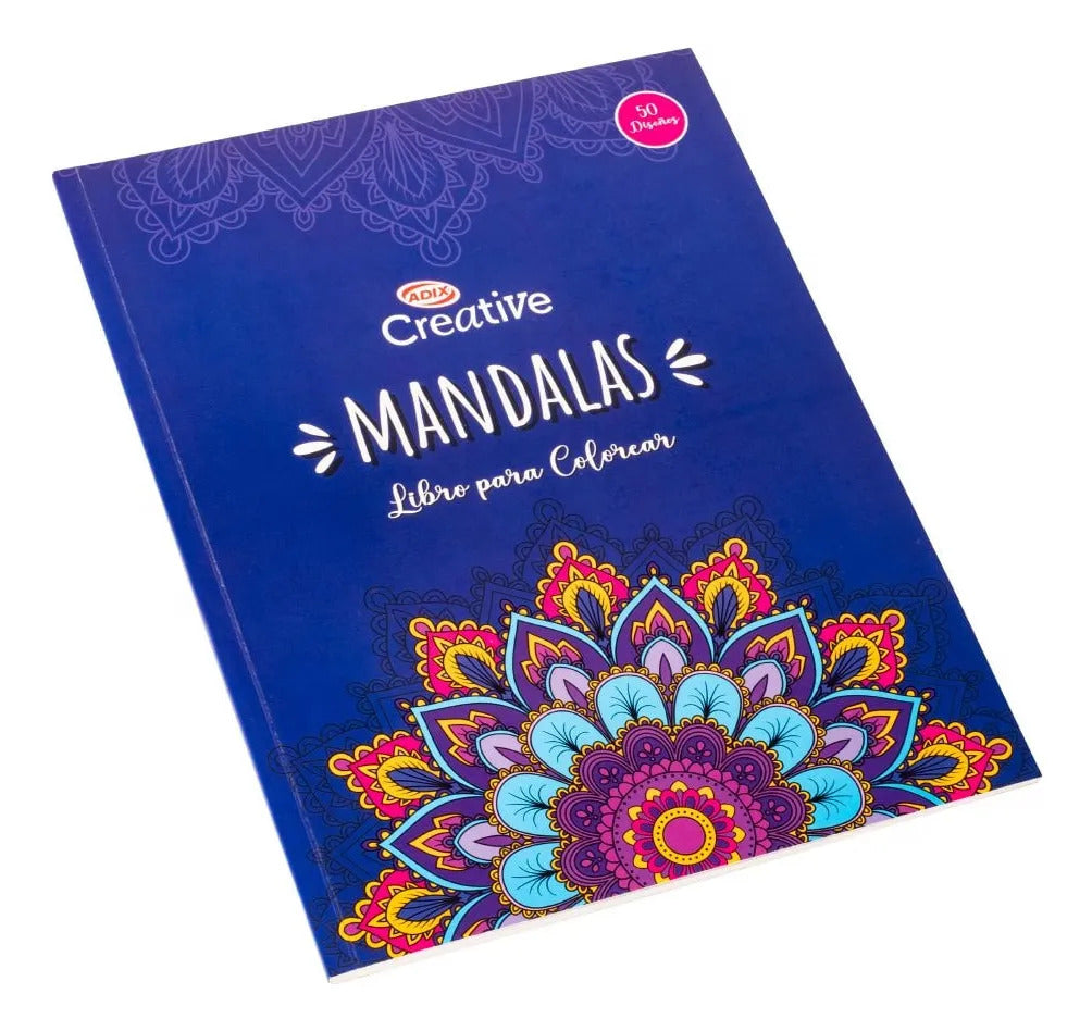 Libro para Colorear Mandalas Adix, 50 Páginas