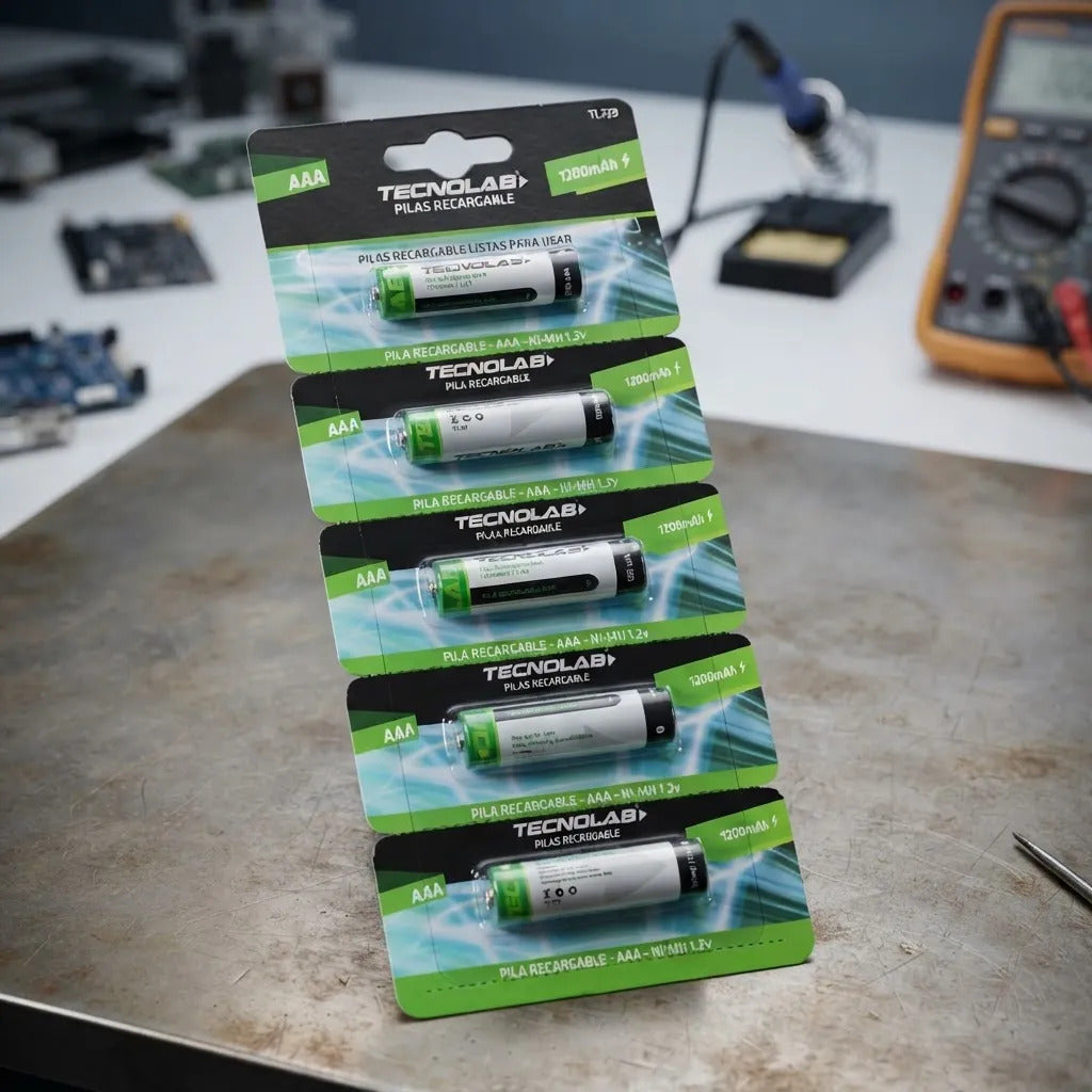 Pack 5 Pilas Recargables Tecnolab Aaa
