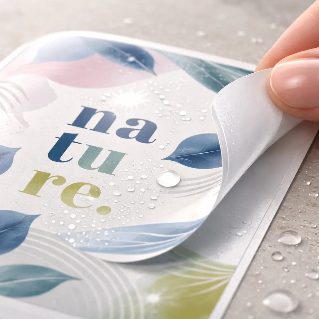 Etiquetas Adhesivas Brillantes 216x279 Mm Resistente Al Agua