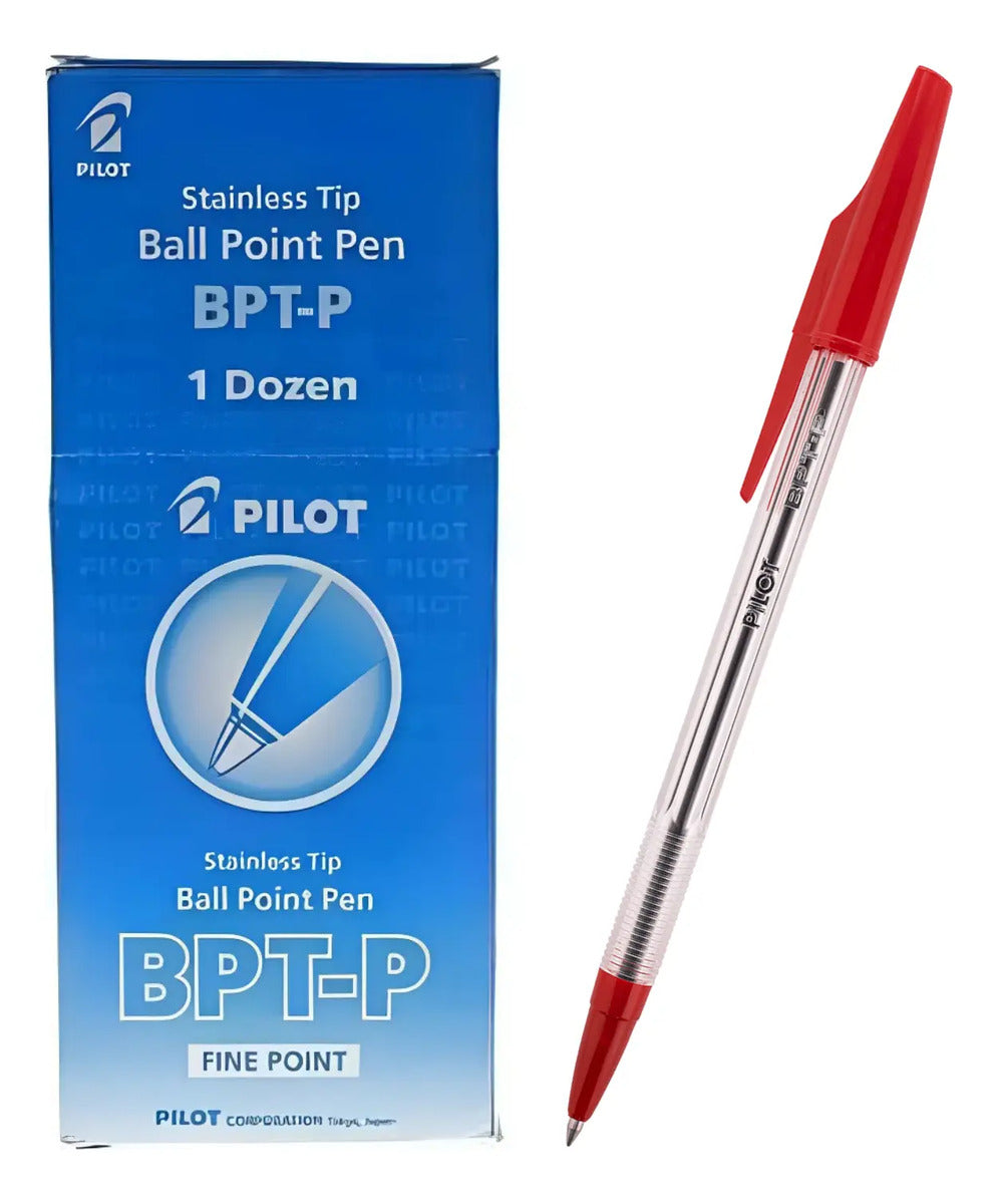 Lápiz Pasta Pilot Bepete 0.7mm Caja 12 Unidades