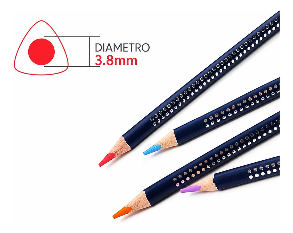 Lápices de Color Acuarelables Giorgione 12u + Pincel
