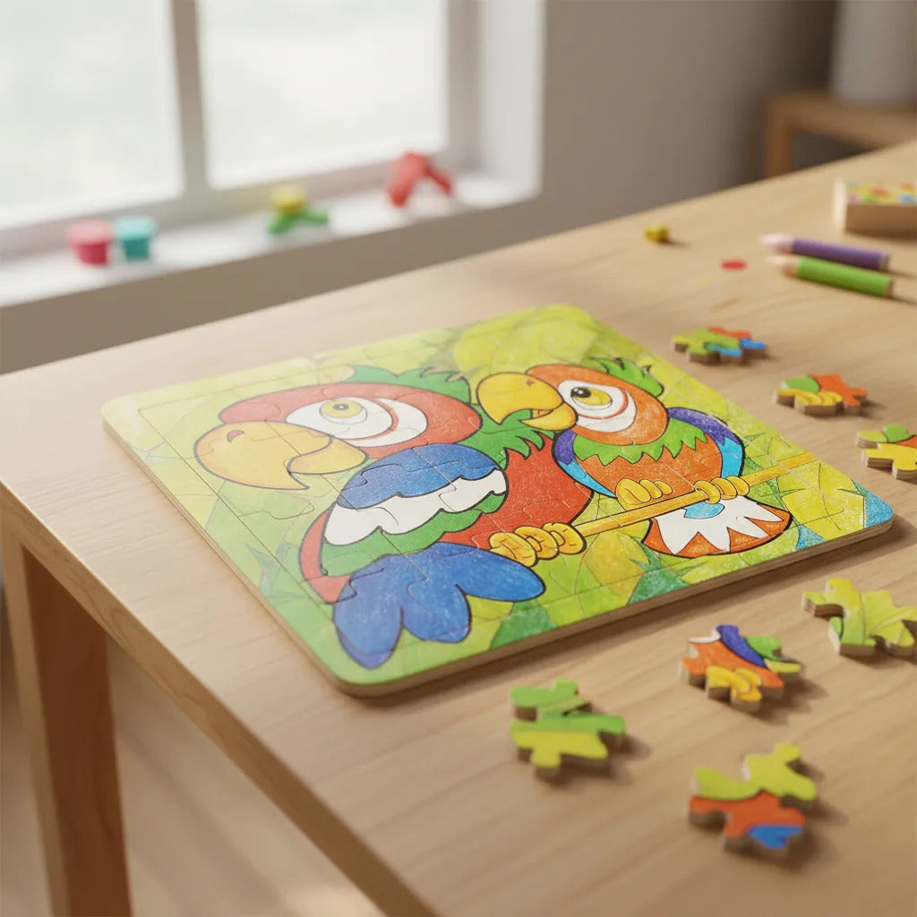 Puzzle de Madera Loro 20 Piezas Dactic