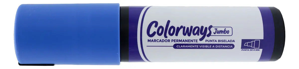 Marcador Permanente Jumbo Adetec Punta Gruesa Pack x3