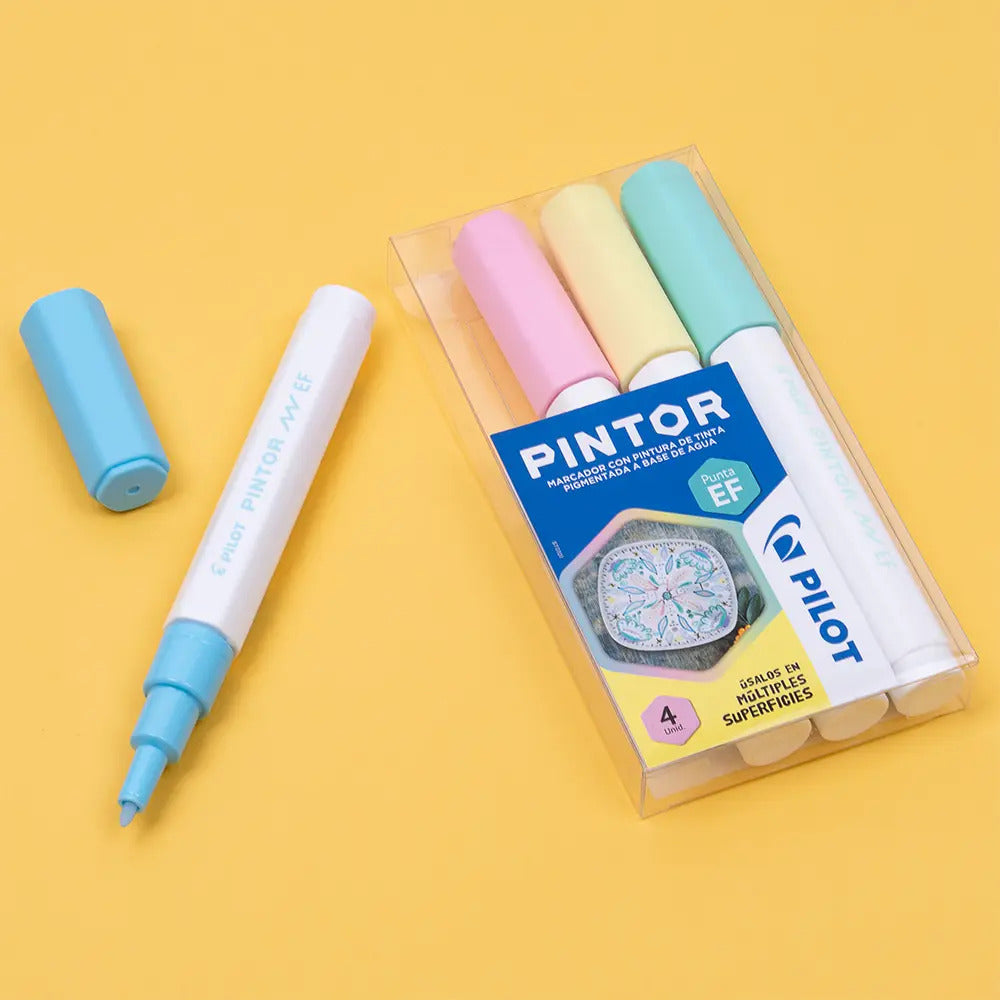 Marcador Pintor Pilot Pastel Punta Extra Fina