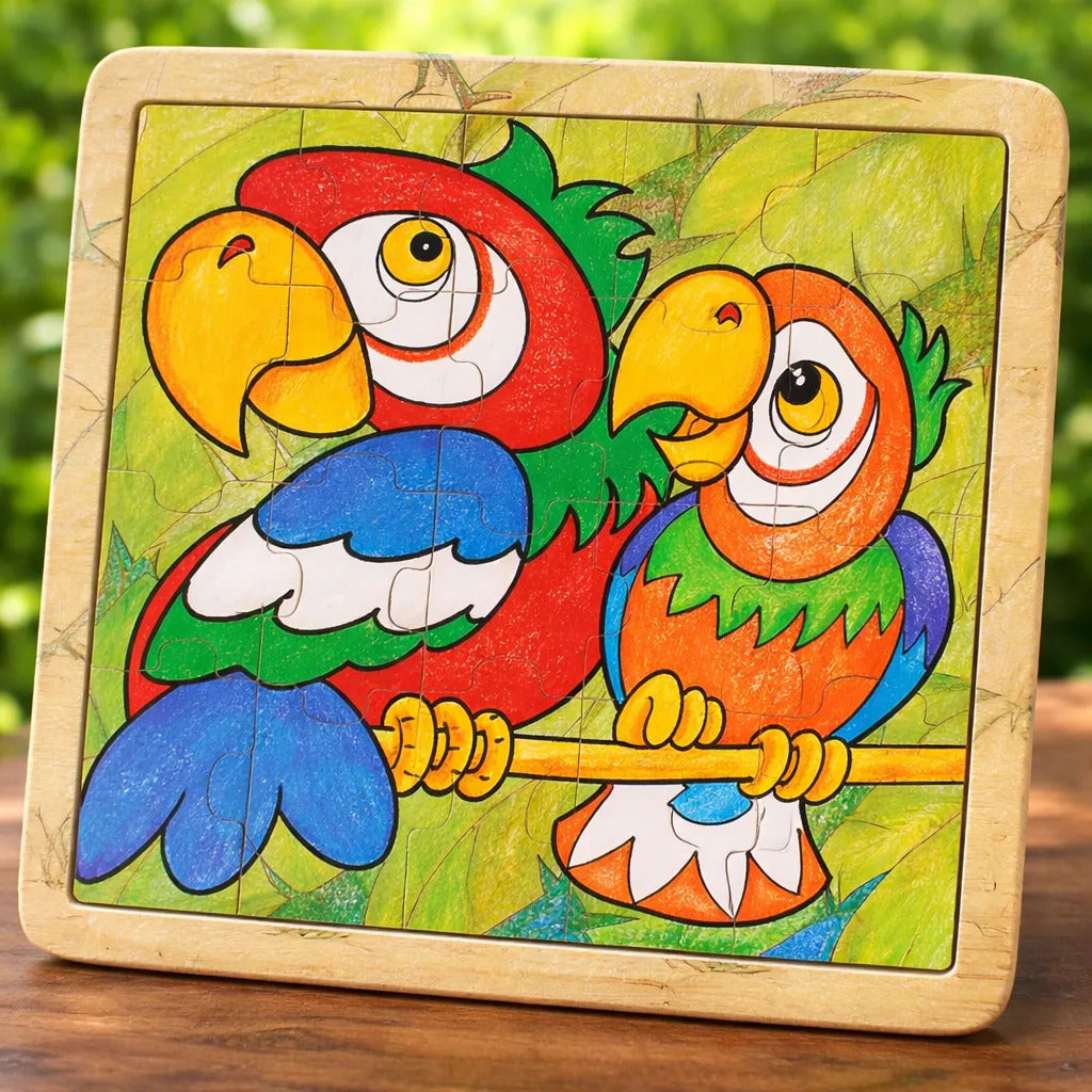 Puzzle de Madera Loro 20 Piezas Dactic