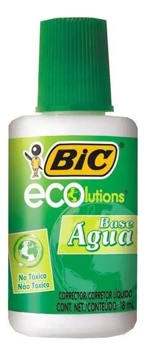Corrector Líquido Bic White School 18 ml Base Agua