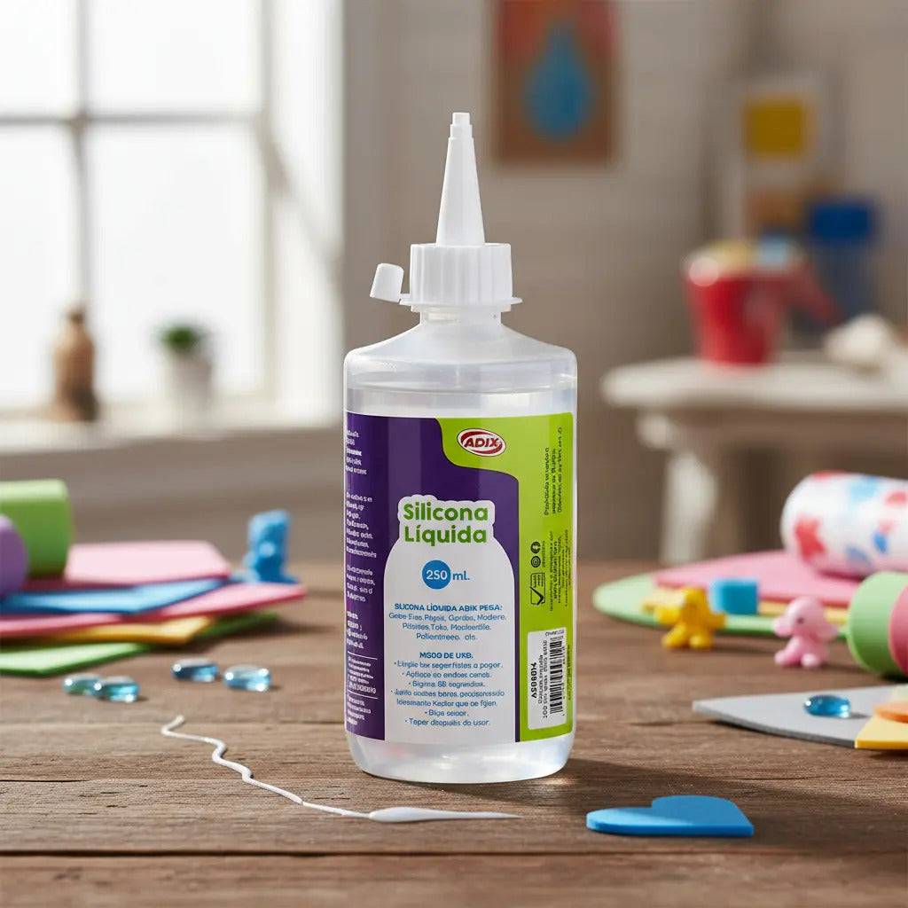 Pegamento Líquido Adix 250 Ml Silicona Transparente Fuerte