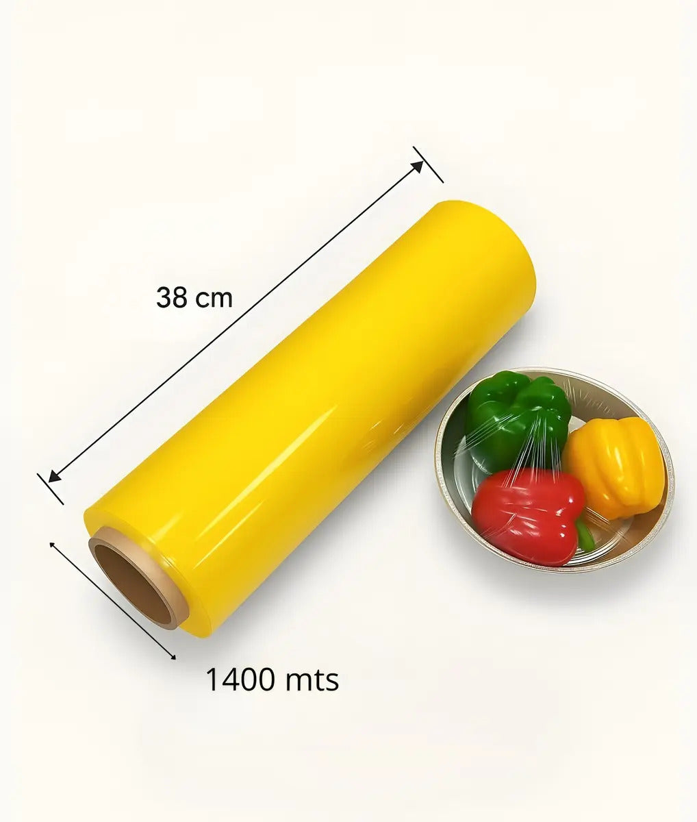 Film para Alimentos PVC Rollo 38 cm x 1400 m