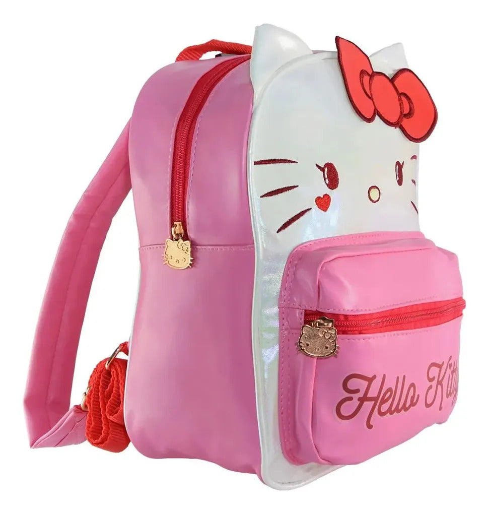 Mochila Escolar Hello Kitty Estampada 10L