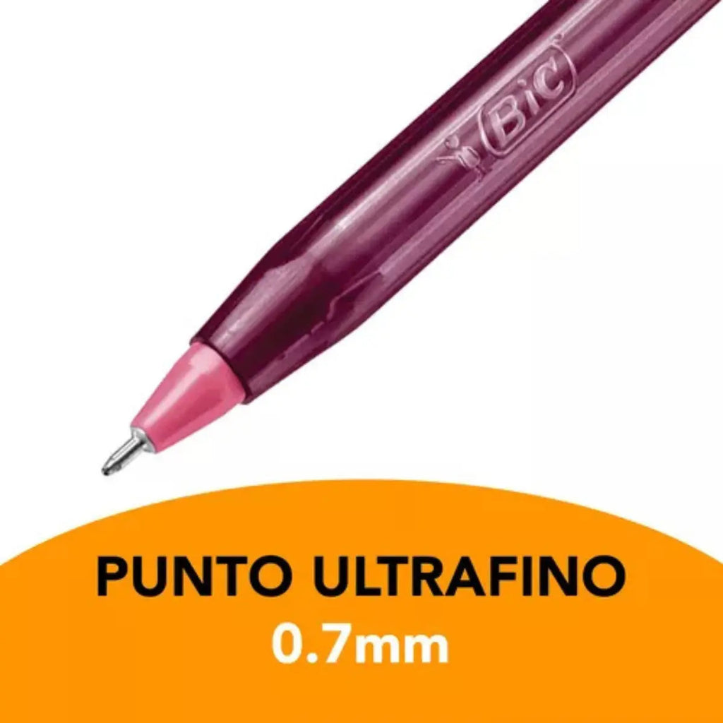 Bolígrafo Bic Ultrafino 0.7 mm Pack 10 Unidades