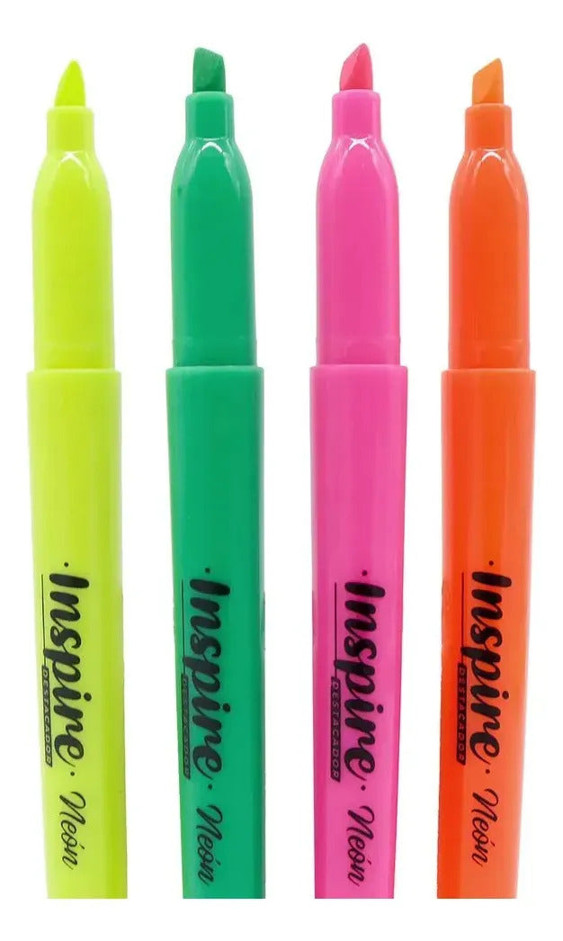 Destacadores Adetec Inspire, Set de 12 Colores