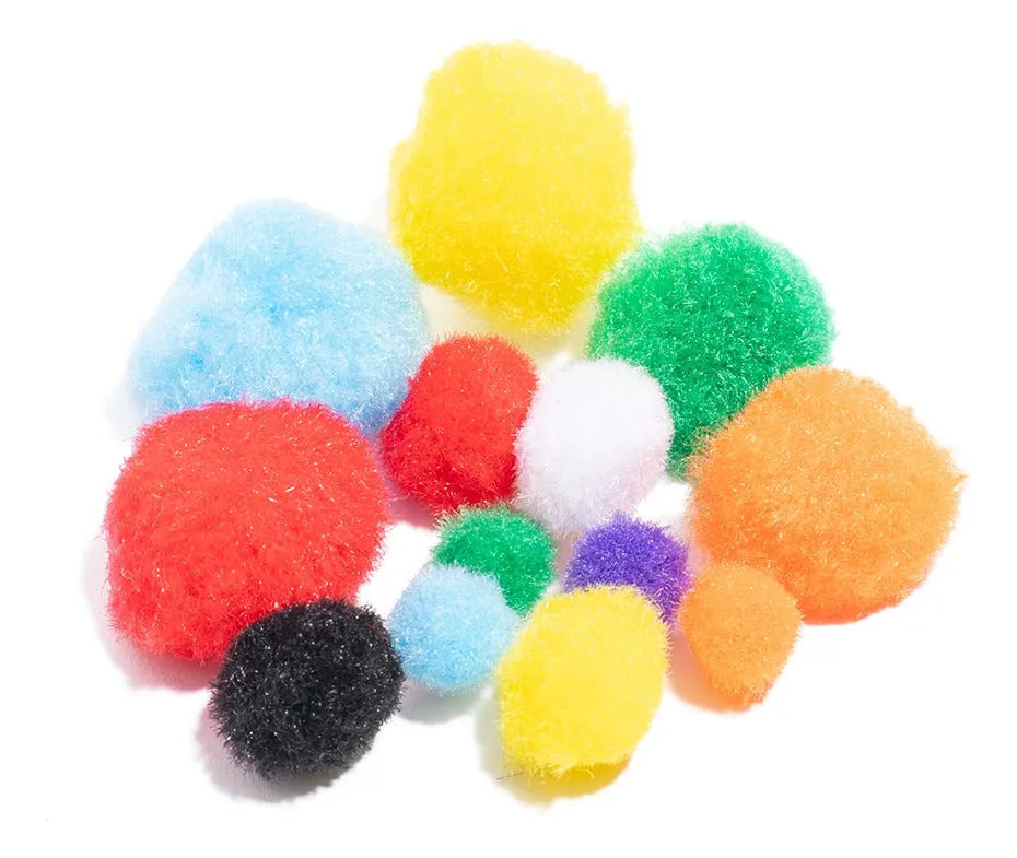 Pompones Surtidos Adix Mix Medidas Pack x78
