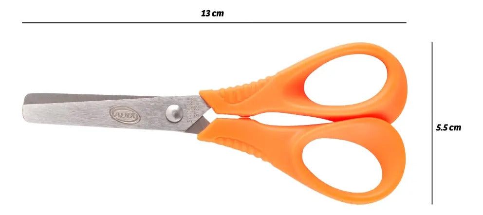 Tijera Escolar Adix Punta Roma 13cm