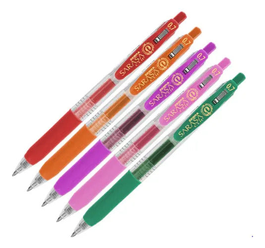 Bundle Creative Set Bolígrafos Gel Sarasa Clip Zebra 14ud