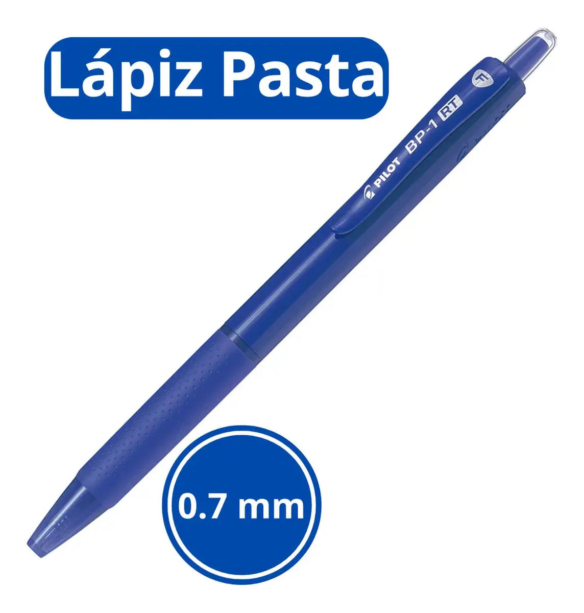 Bolígrafo Pilot BP-1 Retráctil 0.7mm Set 12