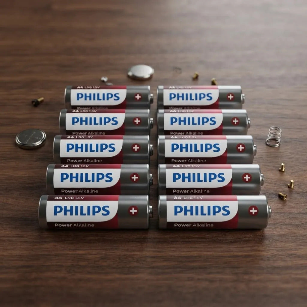Pack 10 Pilas AA Philips Alcalinas Power Alkaline