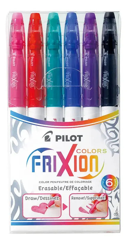 Set 6 Marcadores Pilot Frixion Tinta Borrable
