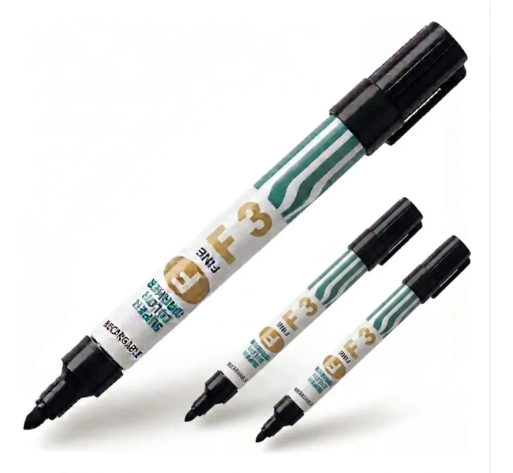 Marcador Permanente Fino Pilot Metálico Pack x3