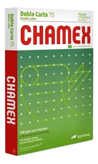 Resma Doble Carta Chamex 75g/m2 500 Hojas