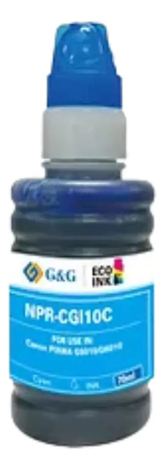 Pack 4 Tintas GI-10 Para Canon G6010 G7010 (4 Colores)