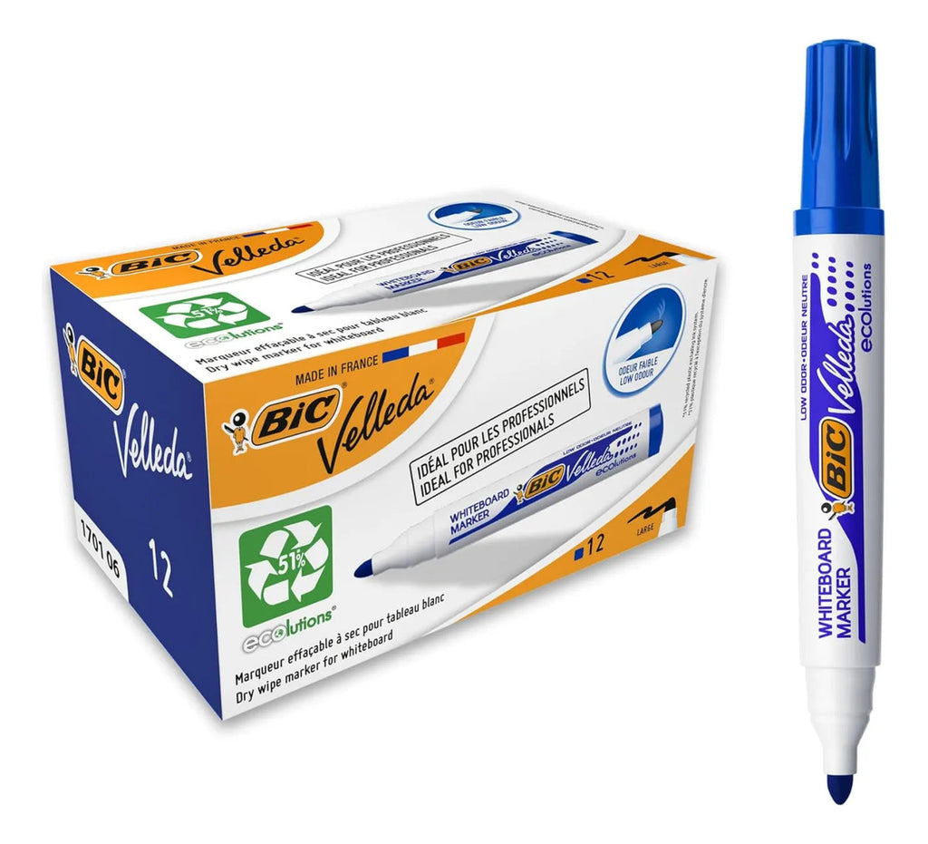 Caja 12 Marcadores BIC Ecolutions para Pizarra