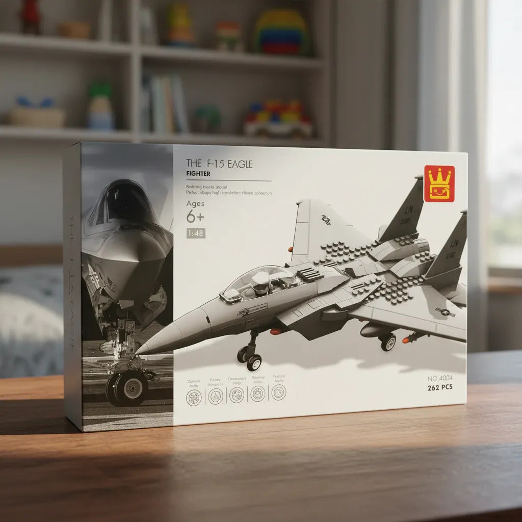 Avión F-15 Eagle Bloques de Construcción Wange 262 Piezas