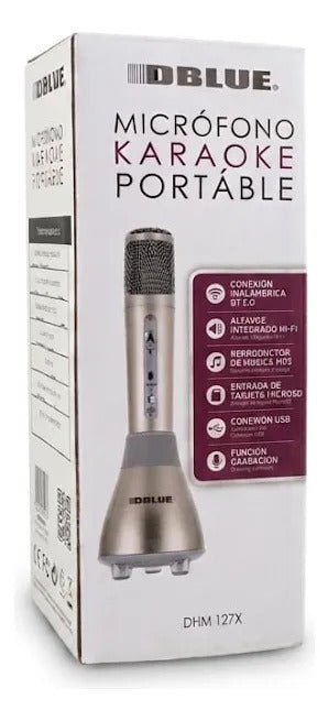 Micrófono Inalámbrico Karaoke Dblue (Altavoz Integrado)