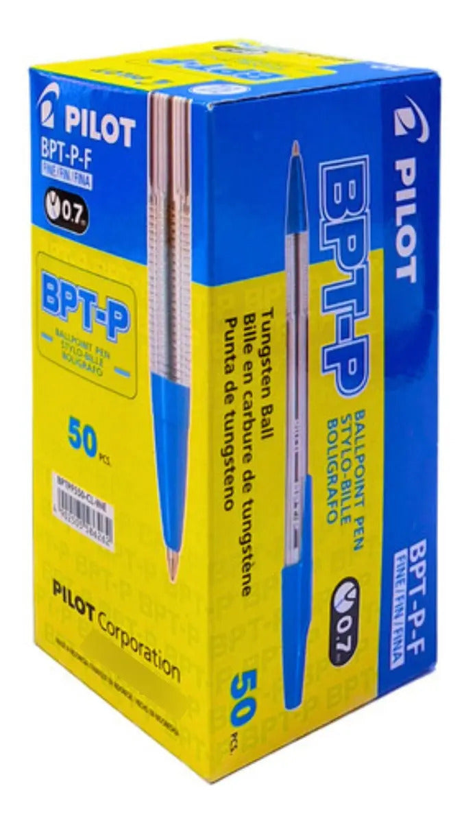 Lápiz Pasta Pilot BPT 0.7mm Caja 50 Unidades