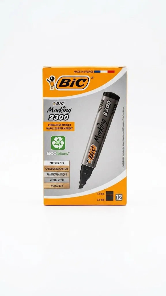 Marcador Permanente Bic Marking Biselado Azul